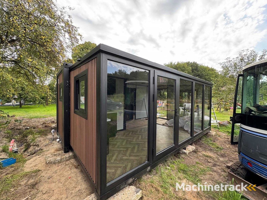 2025 Rhino Häuser 36,5 m2 mit Glaswand, 2 Schlafzimmer, Bad und Küche Mobile Wohneinheit / Tiny House
