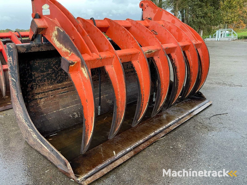 Hekamp Silage bucket with top clamp (grab) Excavator bucket/silage bucket/feed trough