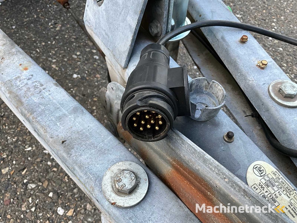 2002 Hapert AL2000 Plateau Aanhangwagen