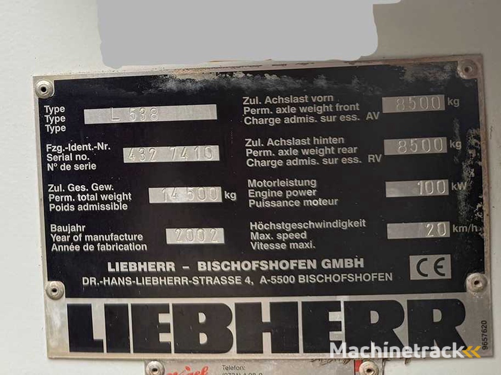 Liebherr - L 538 - Schaufel