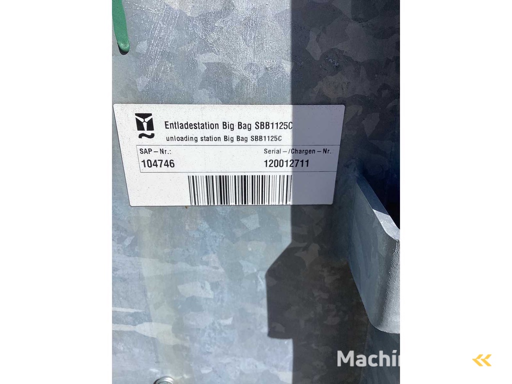 Machine Technology - SBB1125C - 2017 - Big-Bag Unloading Station