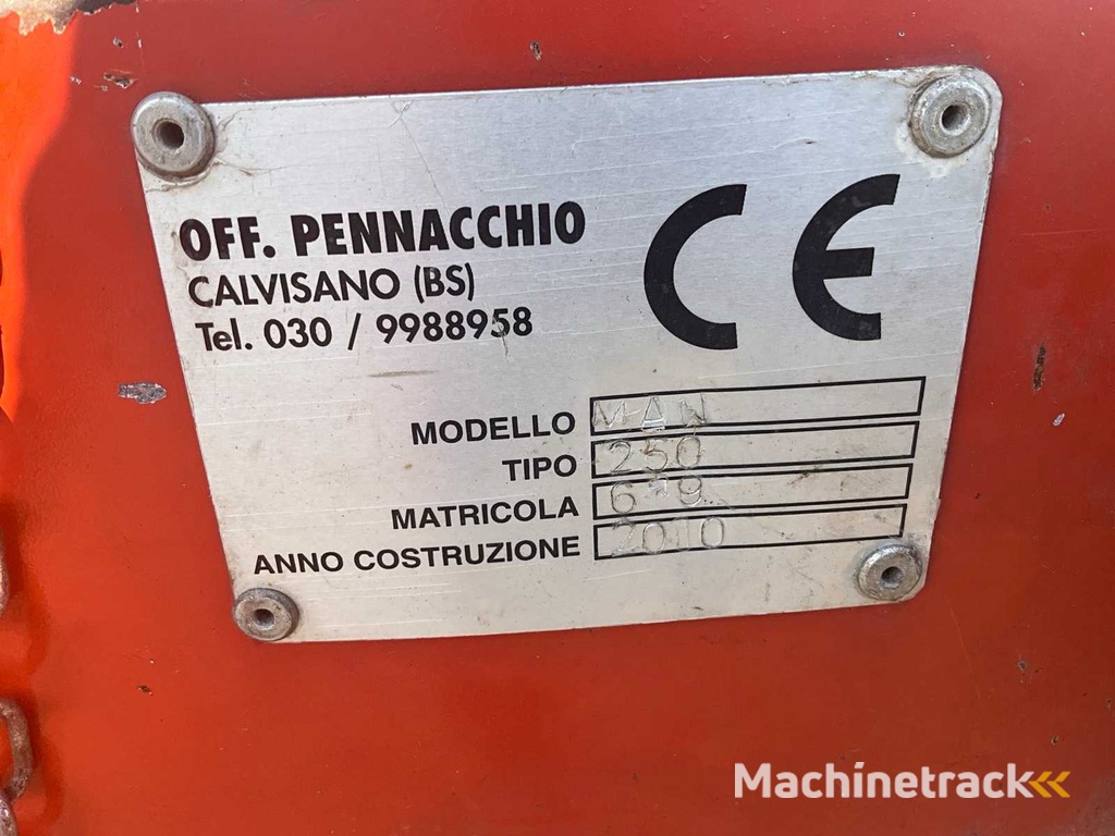 2010 Pennacchio MAN 250 Dirty Water Pump