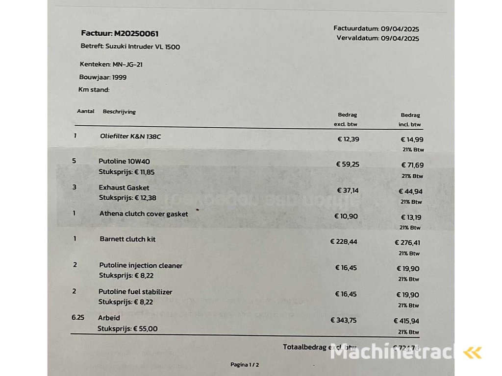 Suzuki Chopper VL 1500 Intruder LC, MN-JG-21