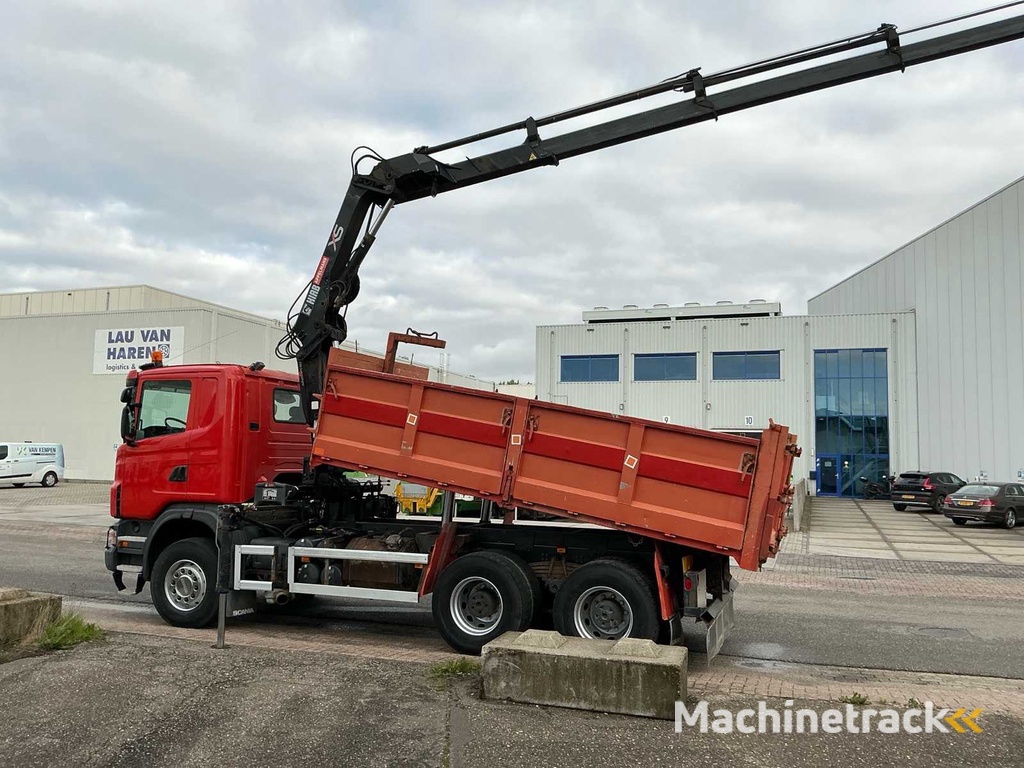 2009 Scania G420 Kieper vrachtwagen met kraan