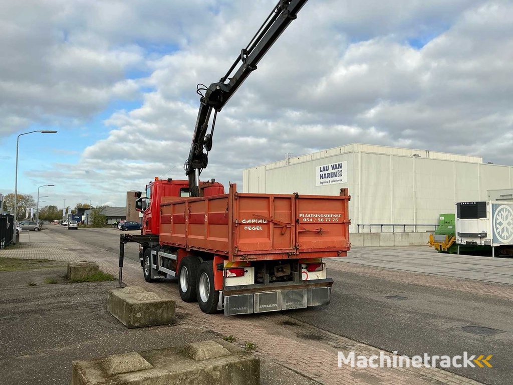 2009 Scania G420 Kieper vrachtwagen met kraan
