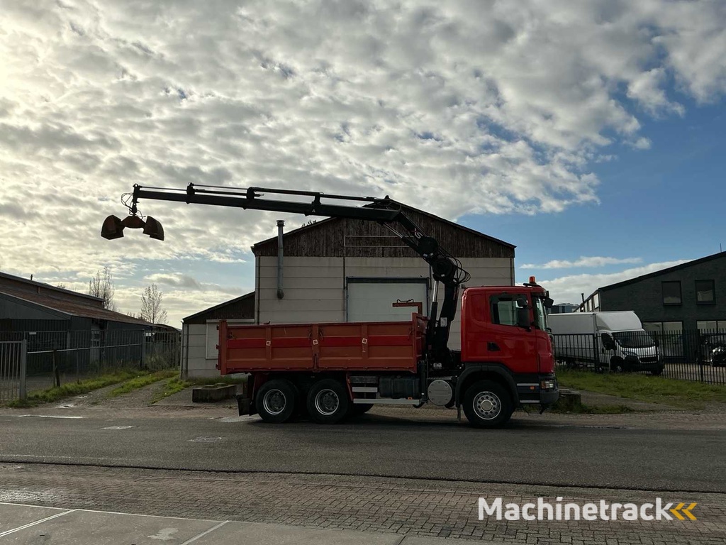 2009 Scania G420 Kieper vrachtwagen met kraan