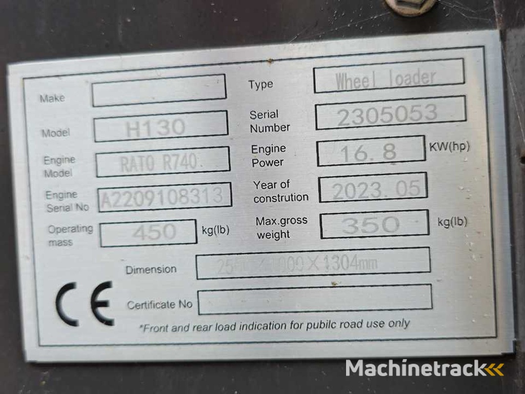 2025 - Heracles - H130 Radlader - Schaufel