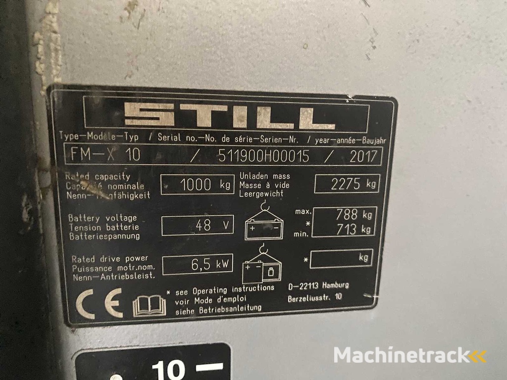 Still - 2017 - FM-X10 - Schubmaststapler