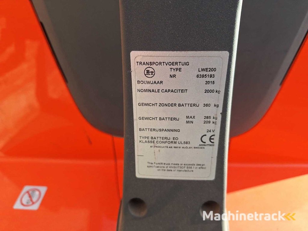 BT - 2015 - LWE 200 - Stapelaar