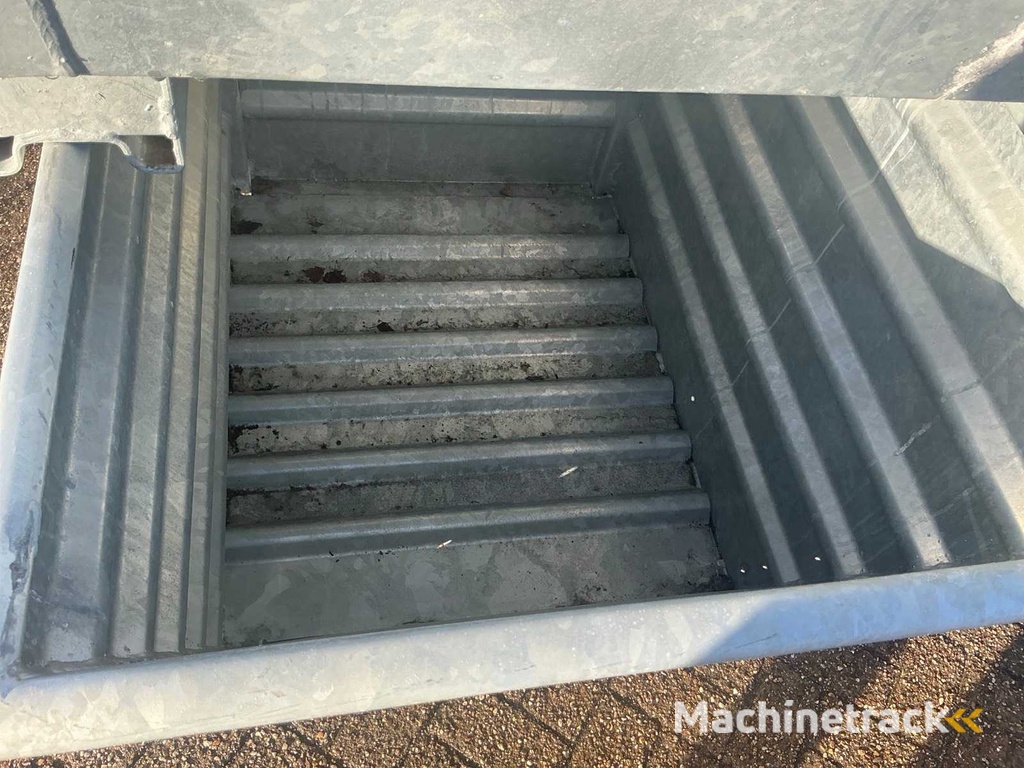Gegalvaniseerde stapelbare Kantelbak (5x) met traverse