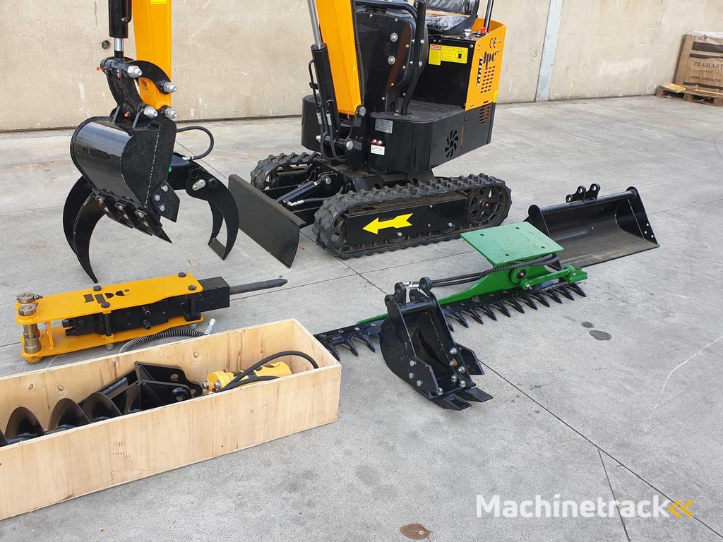 JPC HT12 Minibagger mit Anbaugeräten
