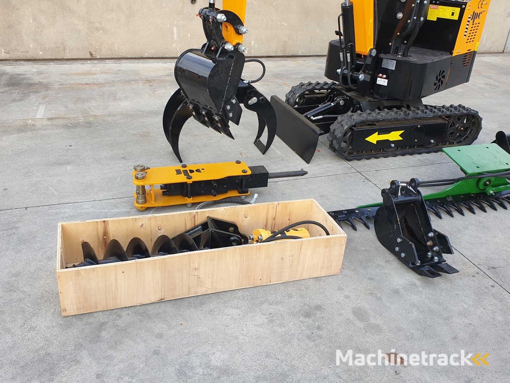 JPC HT12 Minibagger mit Anbaugeräten