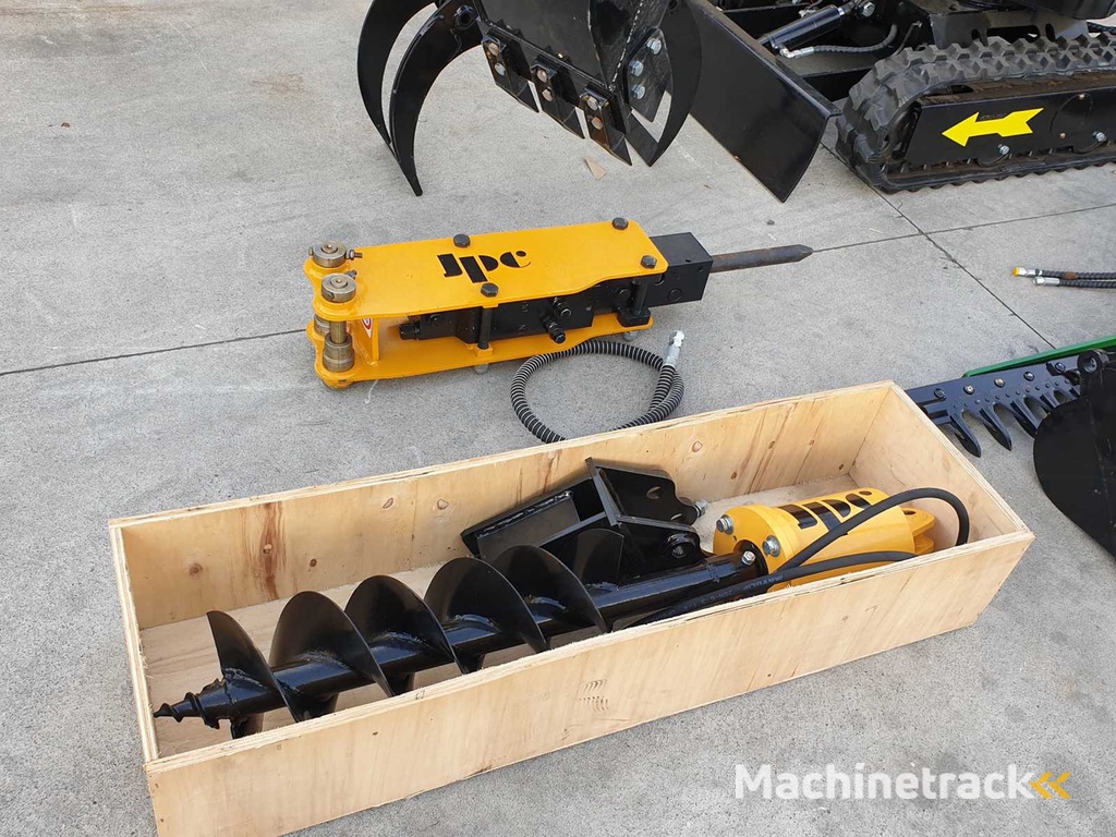 JPC HT12 Minibagger mit Anbaugeräten