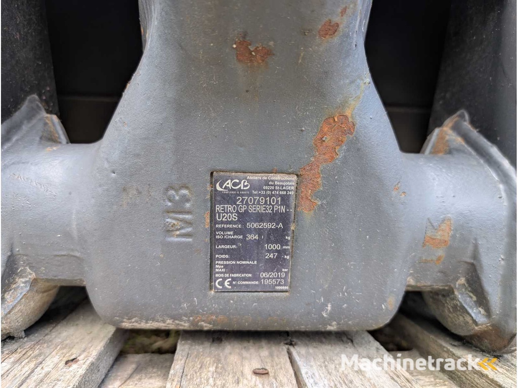 ACB (COUPLEURS & GODETS)  TIEFLOEFFEL 1000MM - MODUL 3 - 364 LITER