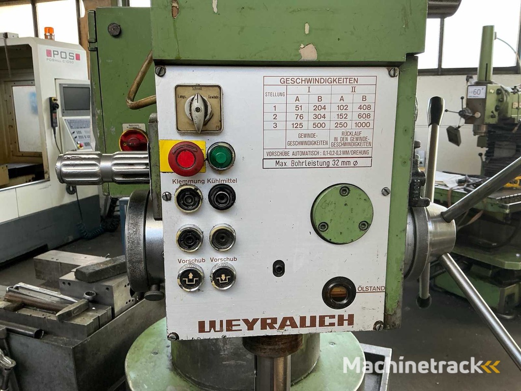 1984 WEYRAUCH SW 32G snelle radiale boormachine