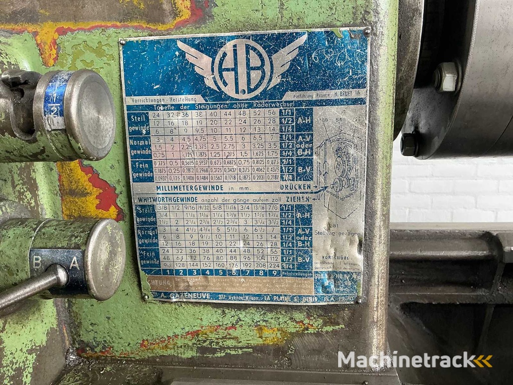 Cazeneuve - HB 36, 660x2000mm - Horizontal lathe - 1970