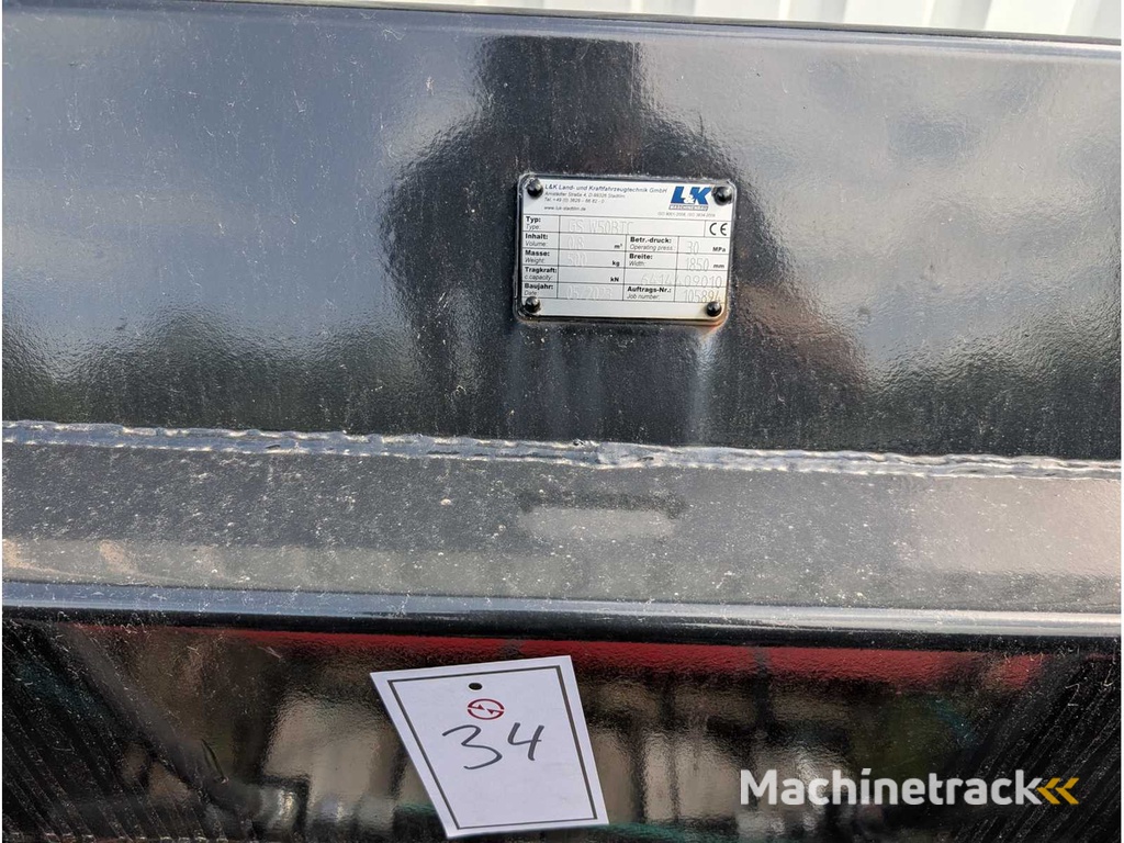 L&K - GS W50BTC - 2023 - UNI BUCKET WITH U-BLADE - AS - 1850 MM - 0.8 CBM