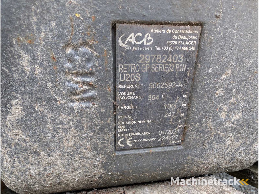 ACB (COUPLEURS & GODETS) - 2021 - TIEFLOEFFEL 1000MM - MODUL 3 - 364 LITER