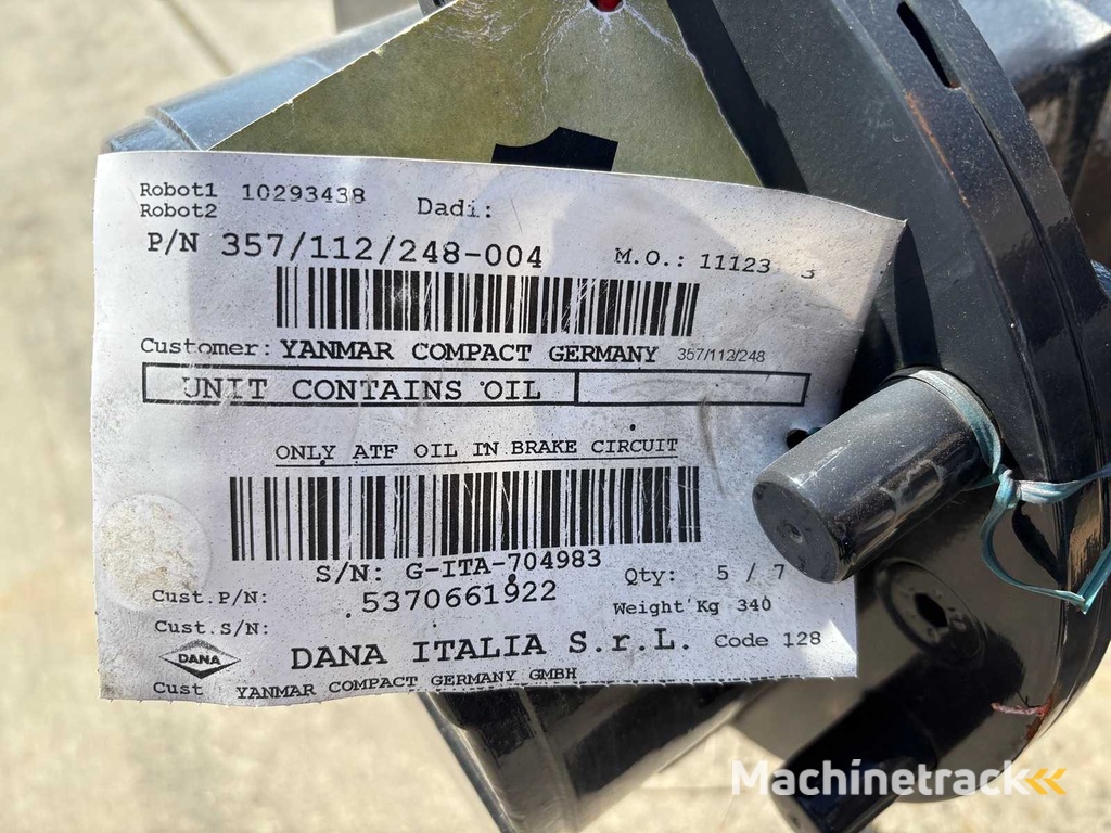 DANA ITALIA S.R.L SPICER / DANA - Planetary Gear Axle