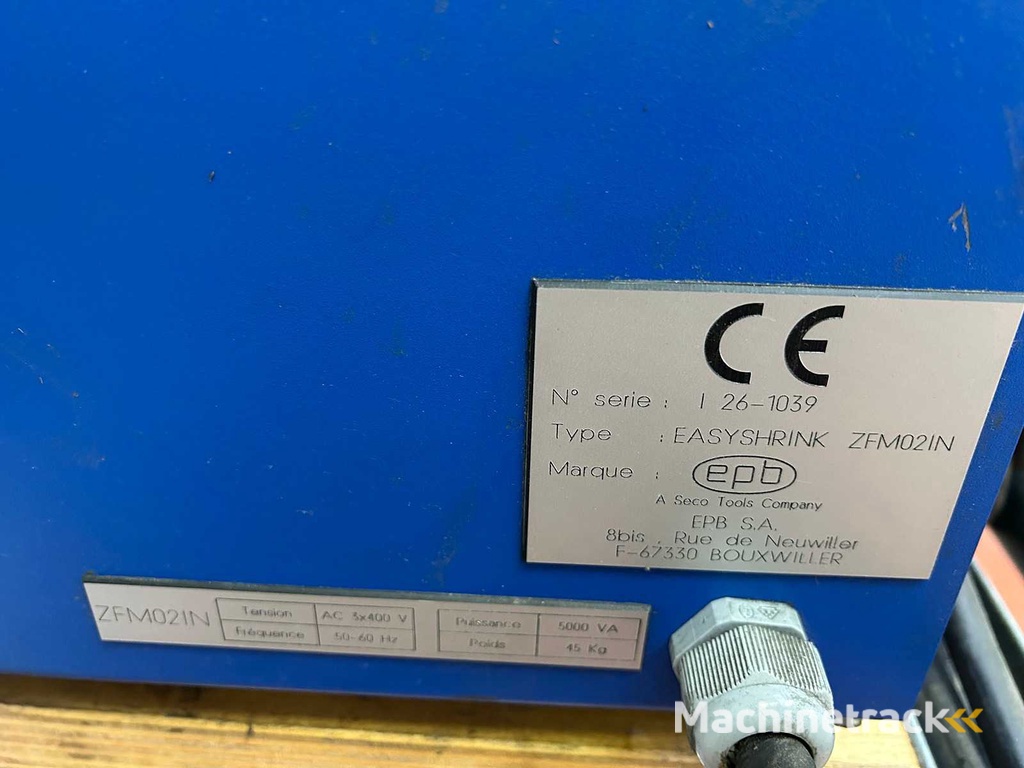 EPB (A Seco Tools Company) - EasyShrink ZFM02IN - Shrink Fit Bench