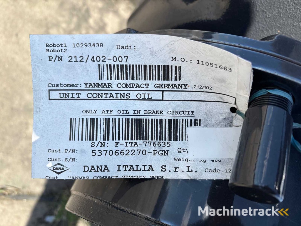 DANA ITALIA S.R.L SPICER / DANA - Planetary Steering Axle