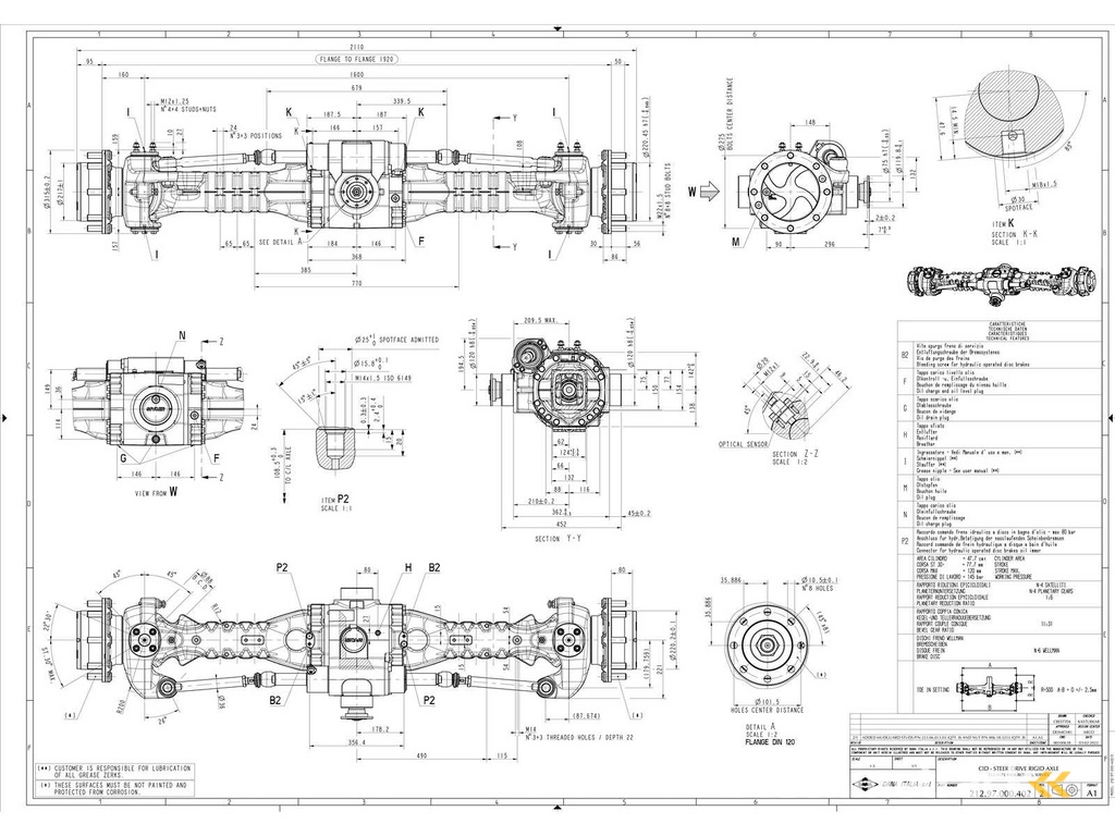 DANA ITALIA S.R.L SPICER / DANA - Planetary Steering Axle
