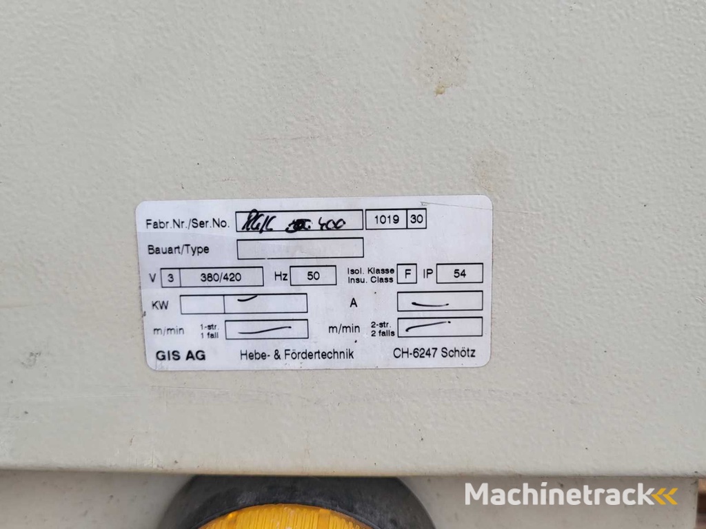 GIS AG R125/400 Vacuum Lifter