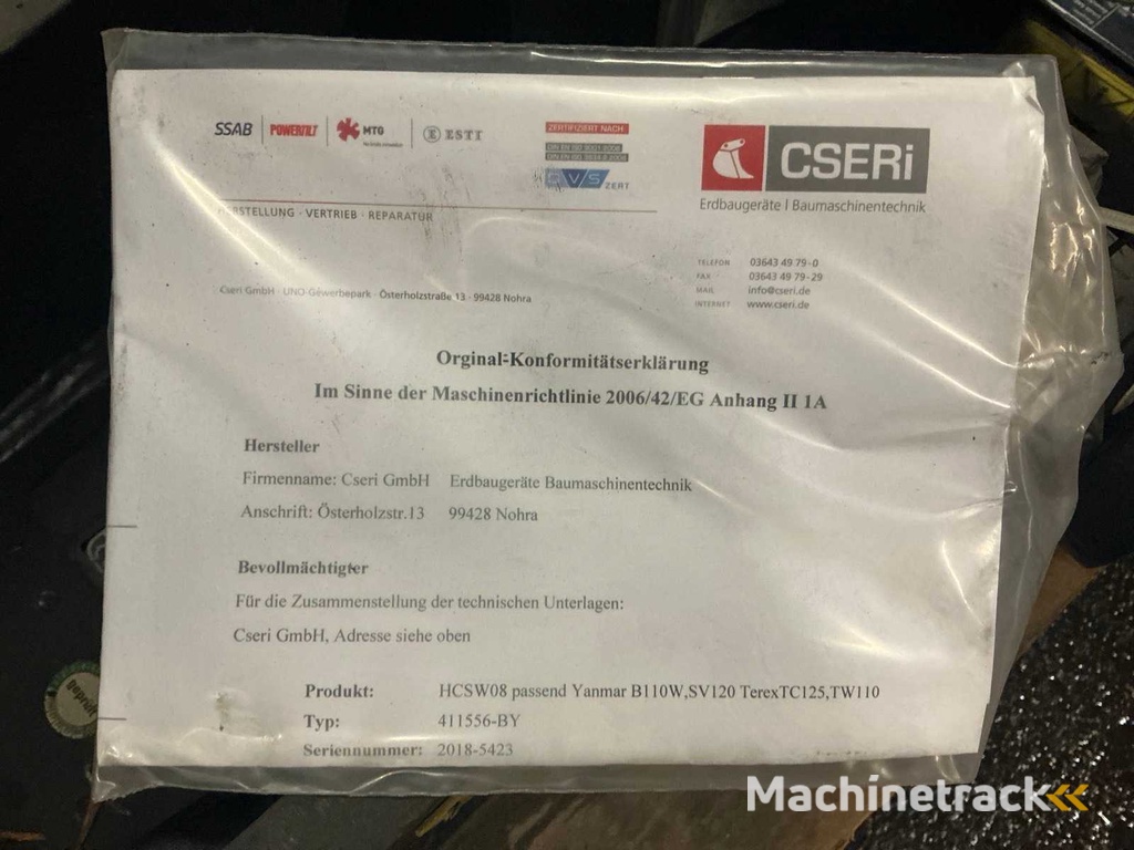 2019 YANMAR 5455750010 Schnellwechsler, hydr.