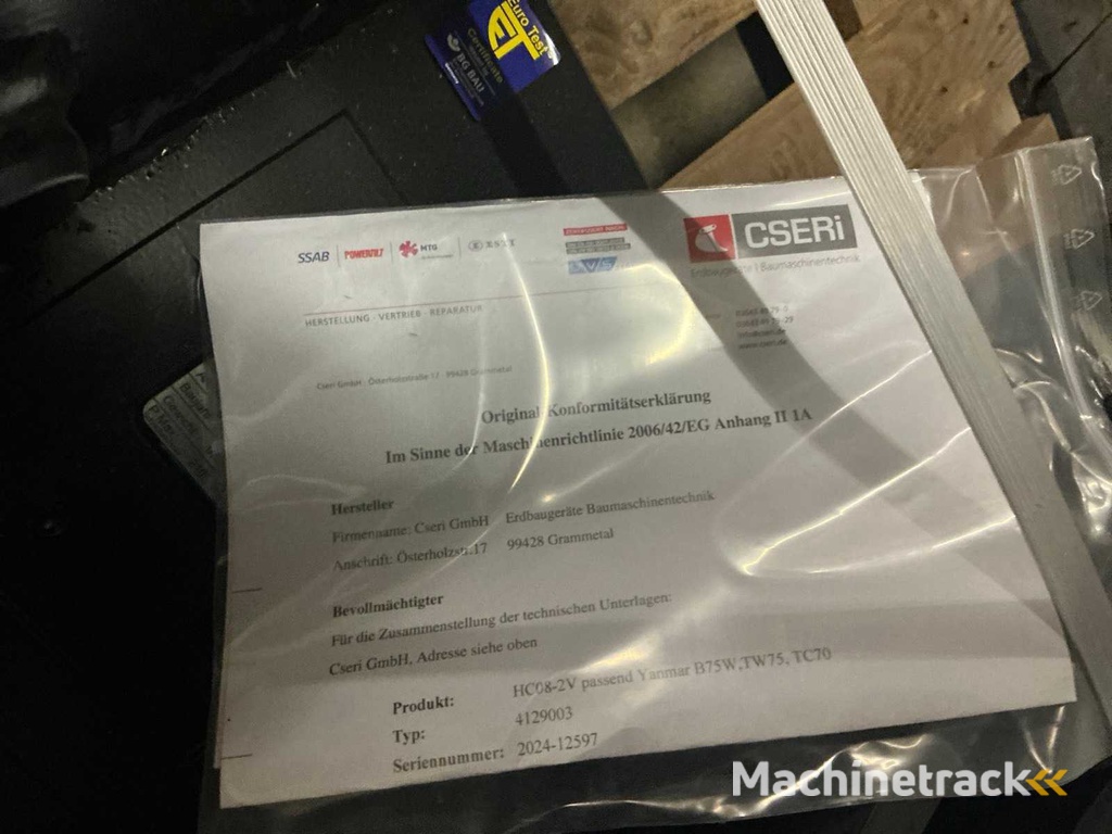 2024 YANMAR HC08-2V Schnellwechsler, hydr.