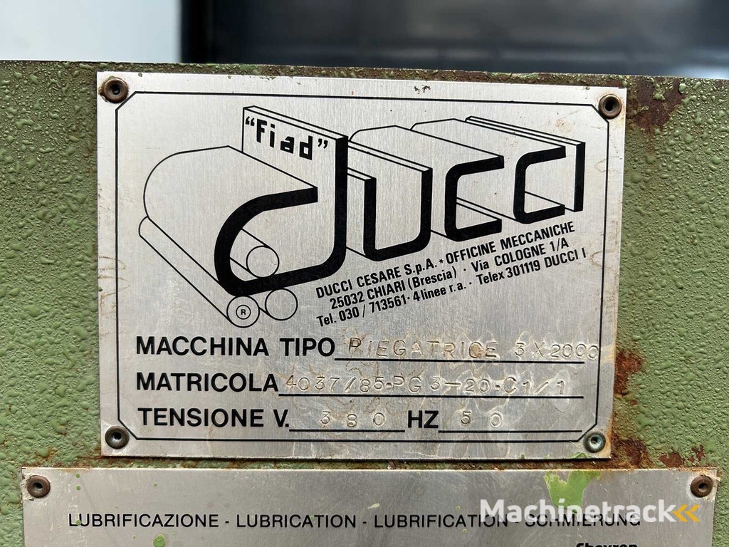 Ducci - Piegatrice 3x2000 - Falzmaschinen - 2001
