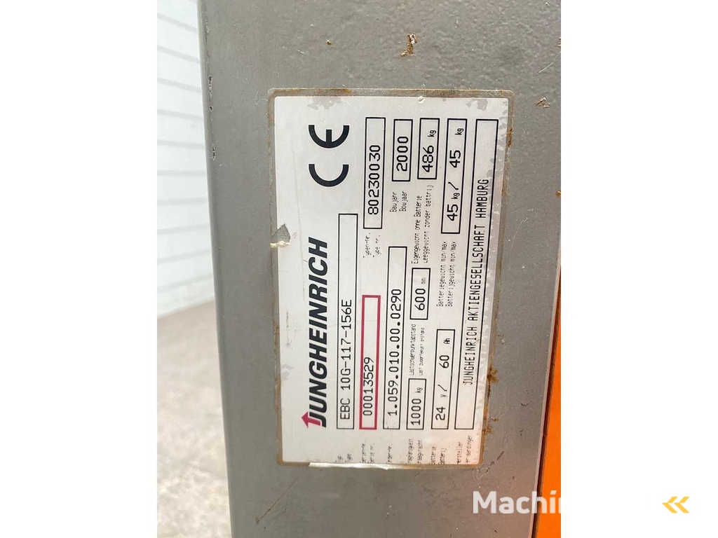 Jungheinrich - 2000 - EBC 10G-117-156E - Stapelaar