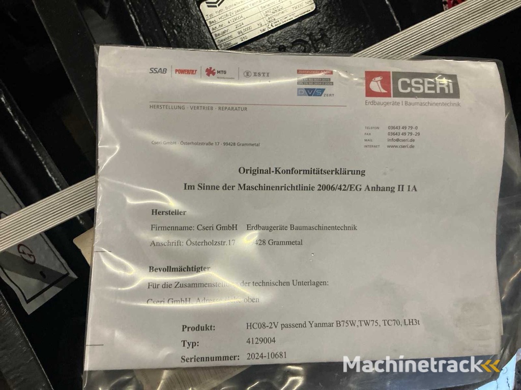 2024 YANMAR HCSW08-2V Schnellwechsler, hydr.