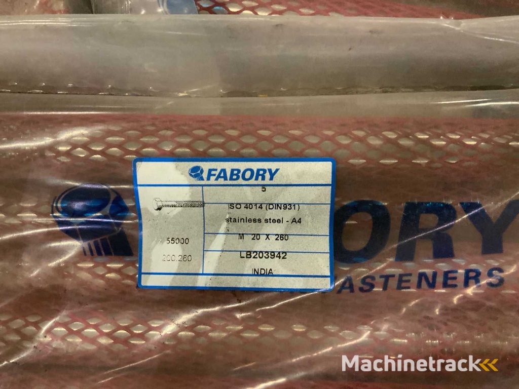 FABORY ISO 4014 (Din931) Partij rvs bouten