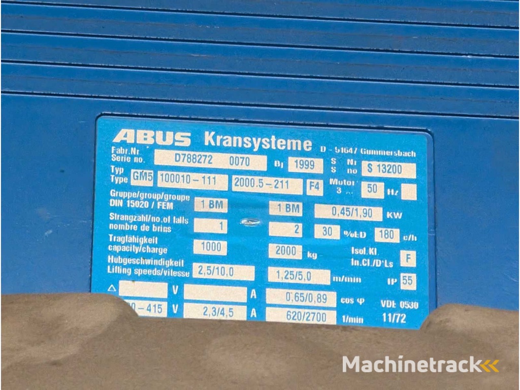 ABUS - VS406 - 1999 - Kolomzwenkkraan