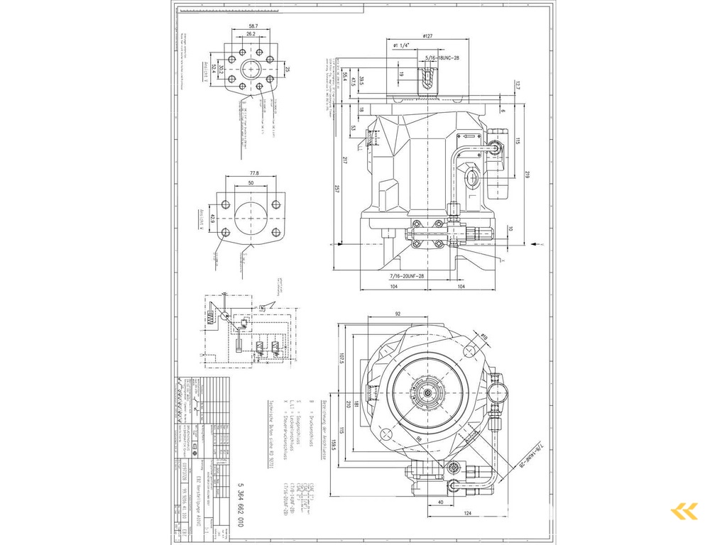BOSCH REXROTH AG RD 92701/06.09 1/4 VERSTELLPUMPE AT=644