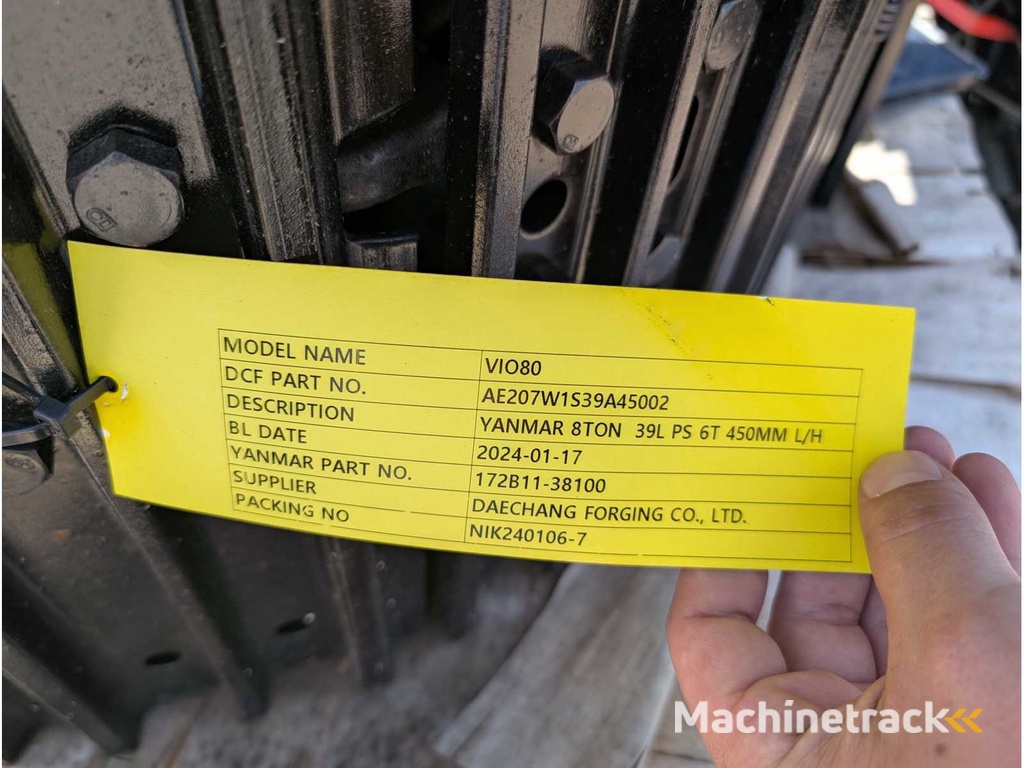 Satz Baggerketten - STAHLKETTE 450 (LINKS + RECHTS)