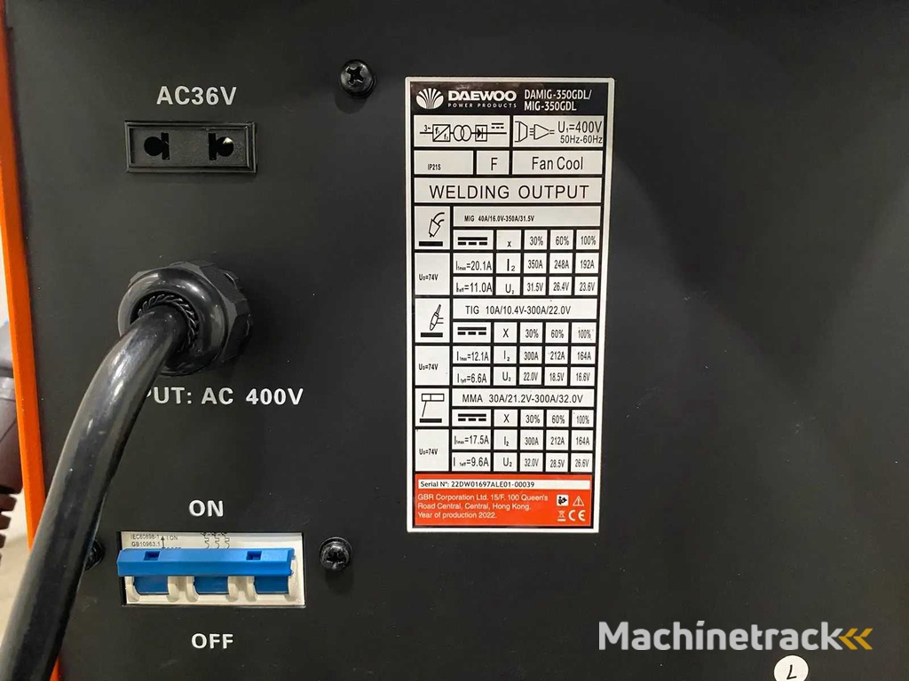 Daewoo - 2025 - Daming 350GDL - Diverse Schweißgeräte