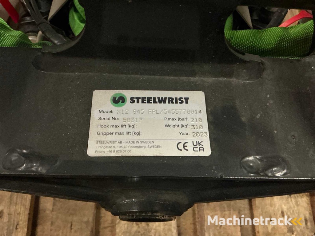 STEELWRIST AB - X12 - 2023 - TILTROTATOR SANDWICH - 2-HOSE SYSTEM - S45/S45 - B95W/B110W