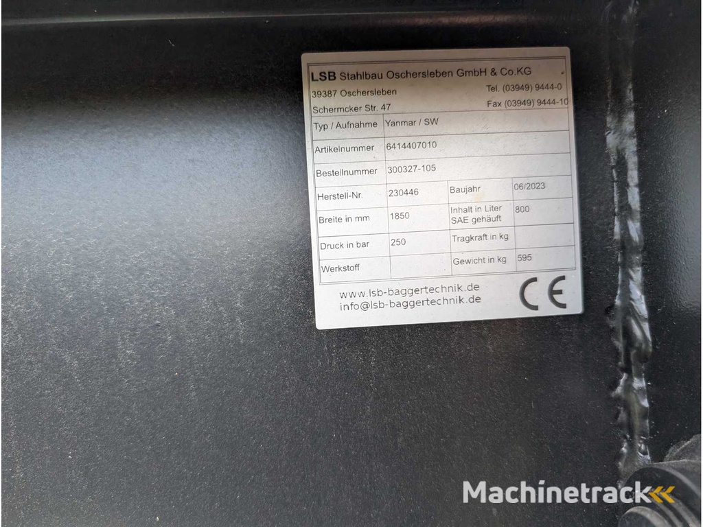 LSB - UNI-SCHAUFEL MIT ZAEHNEN - AS - 1850 MM - 0.8 CBM - 2023 - Schaufeln