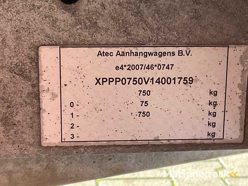 2014 Atec PL10 1300 Sail Trailer