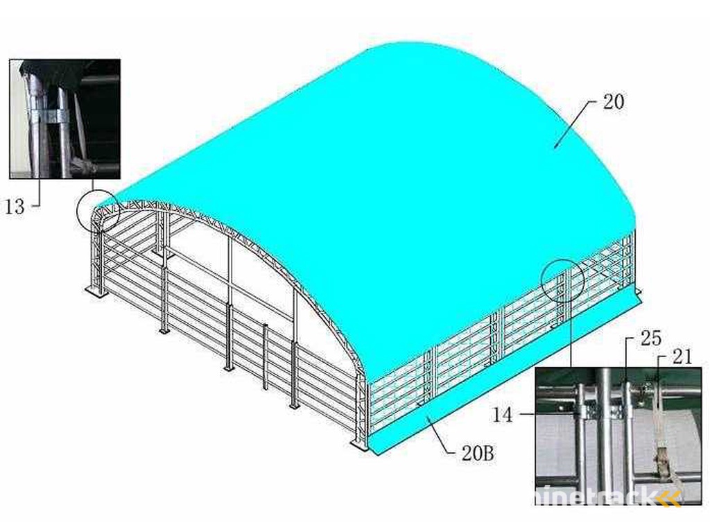2025 - Easy-Going - (10x10x4,5 meter) - Animal enclosure / shelter 10 meter