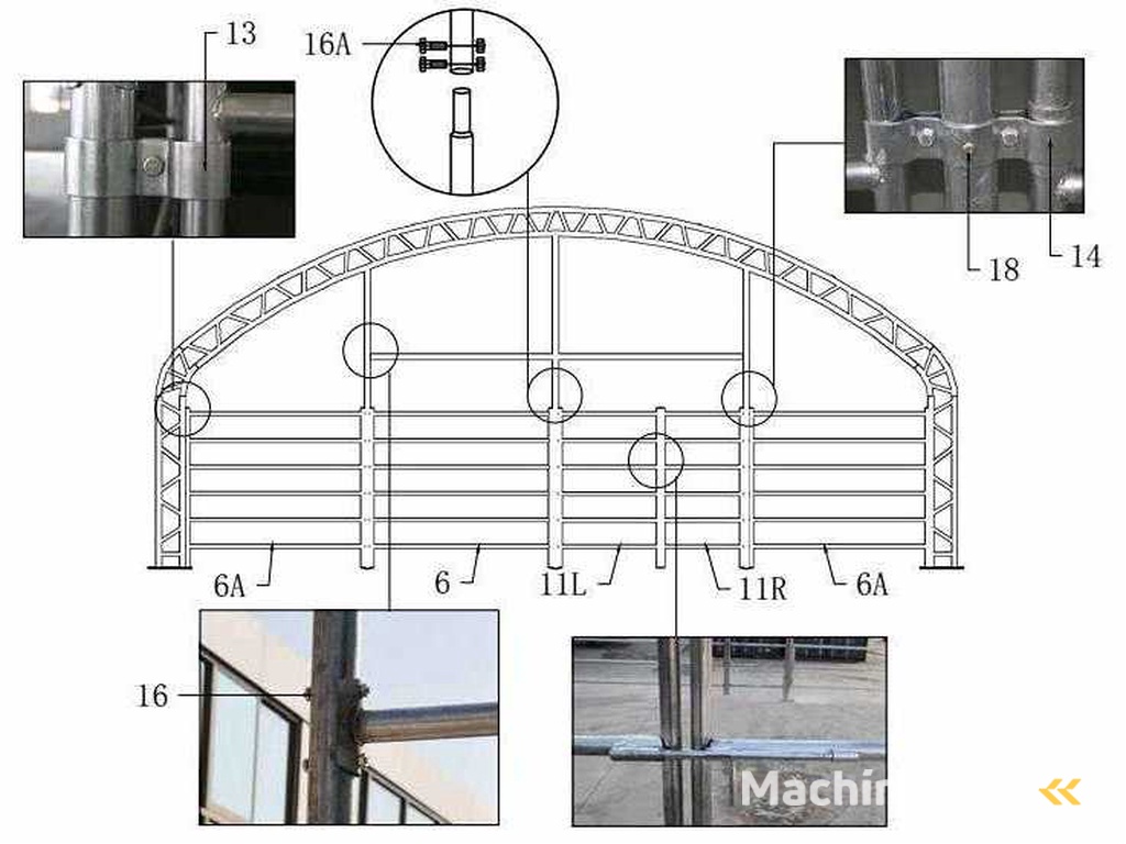 2025 - Easy-Going - (10x10x4,5 meter) - Animal enclosure / shelter 10 meter