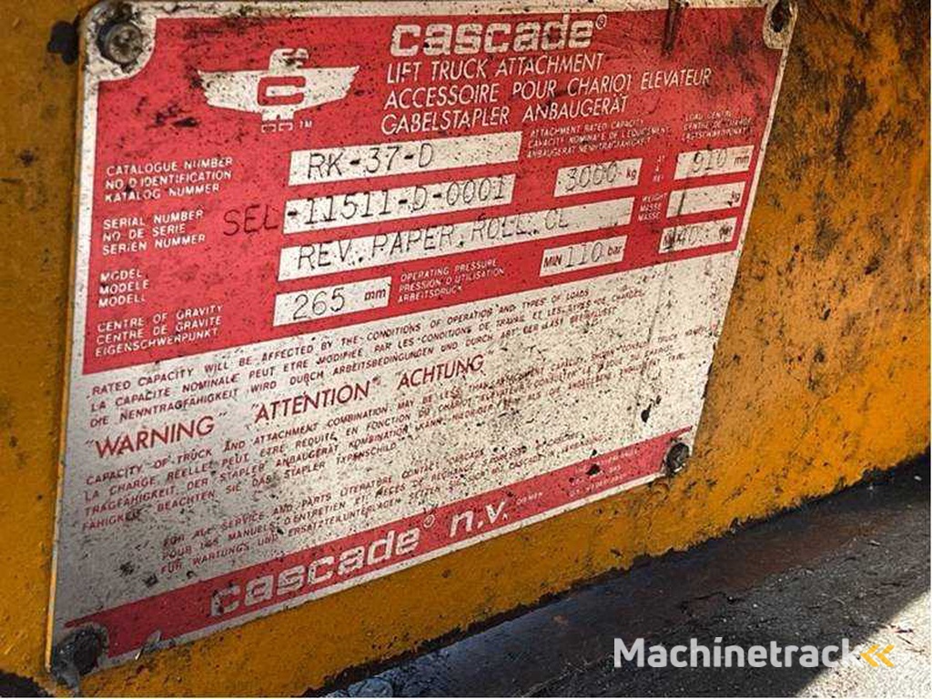 Cascade - RK-37-D - Forklift accessory - 2005