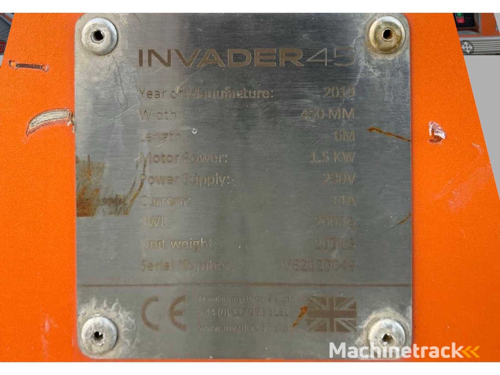 2019 Conveya Invader 45 Förderband