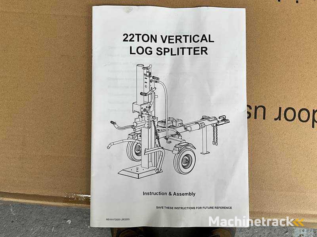 HH - Holzspalter 22 Tonnen - Vertikaler Spalter