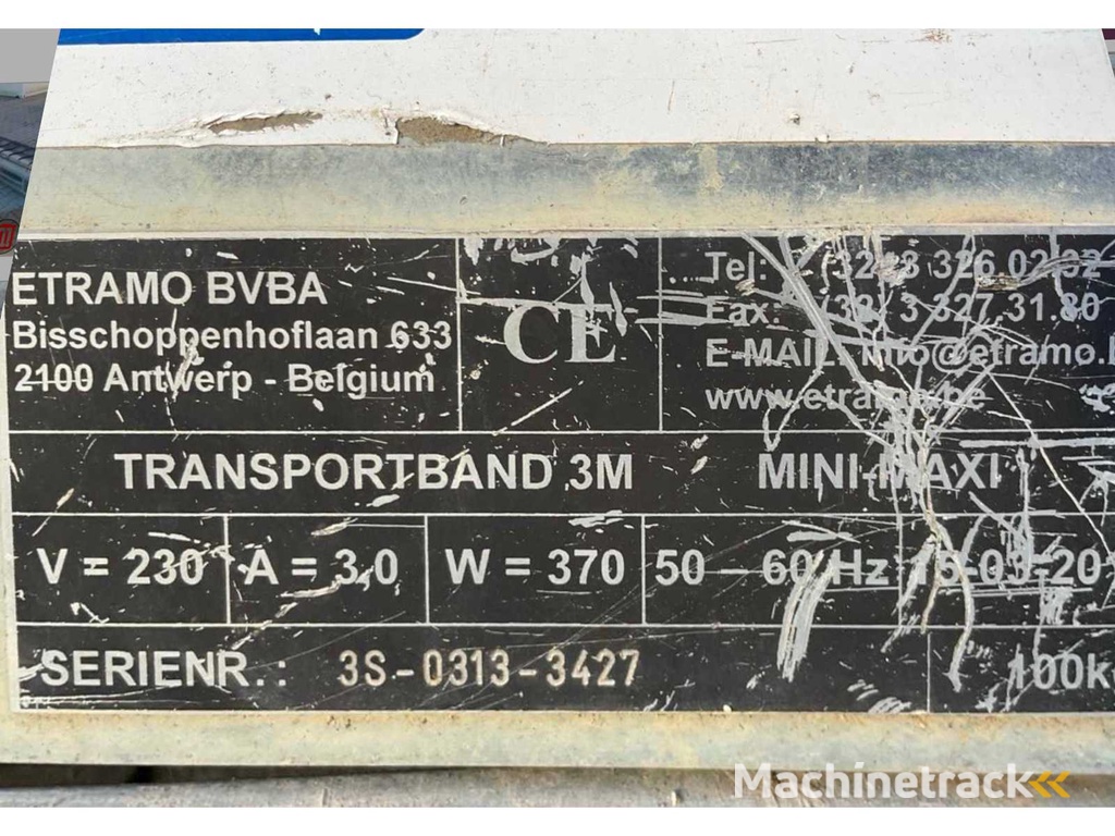 2020 Etramo Mini Maxi Förderband