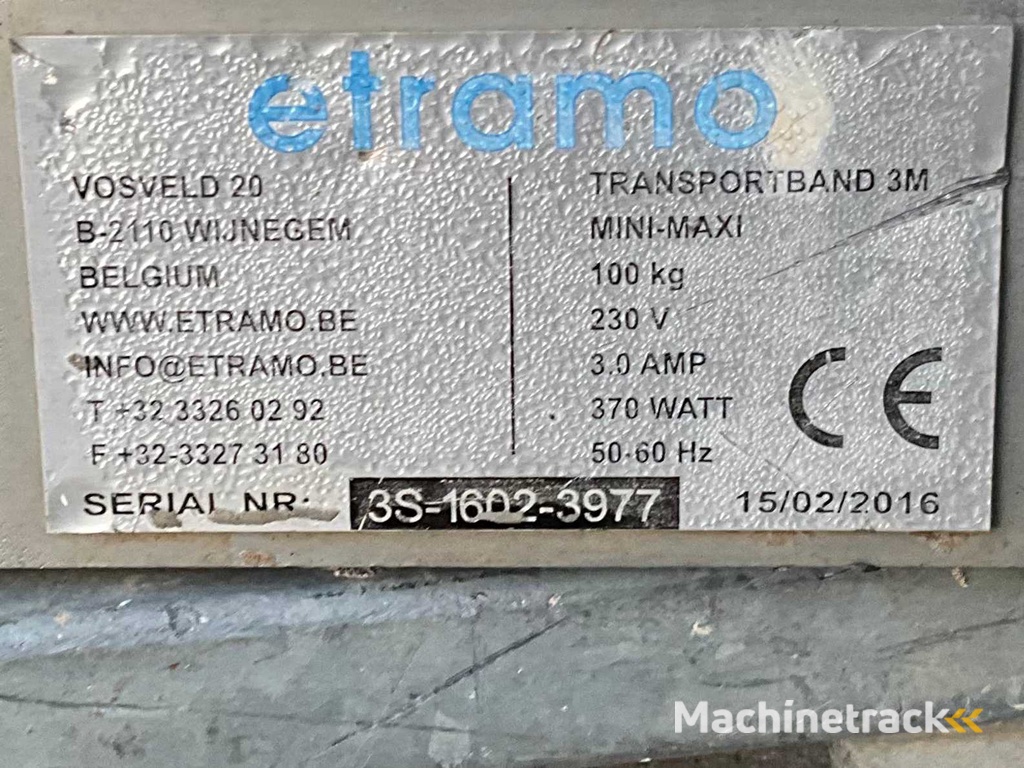 2016 Etramo Mini Maxi Förderband