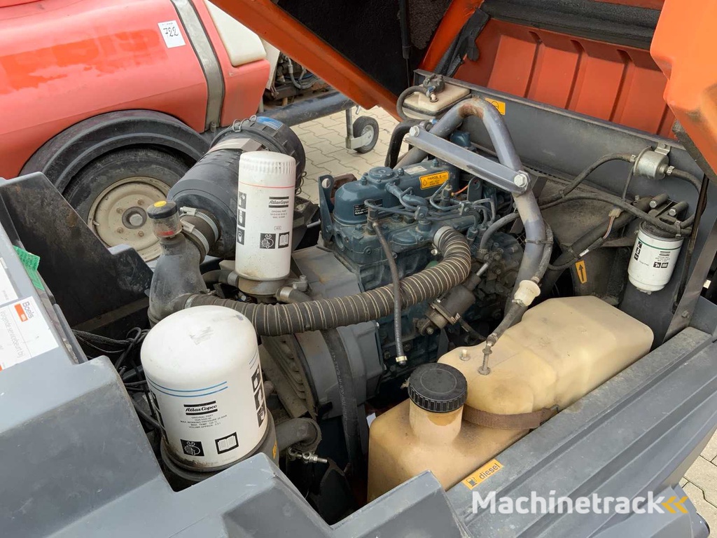 2016 Atlas Copco XAS47 KD ST3A Compressor aanhangwagen