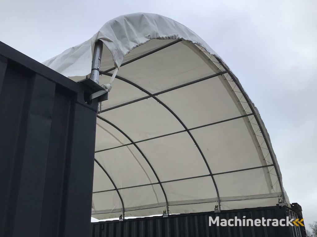 2025 - Easy-Going - (6x6x2 Meter) - Unterstand Unterstand / Zelt zwischen 2 Containern C2040H