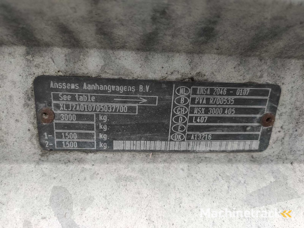 Anssems - 2006 - Krankenwagen - D30 MSX - Anhänger